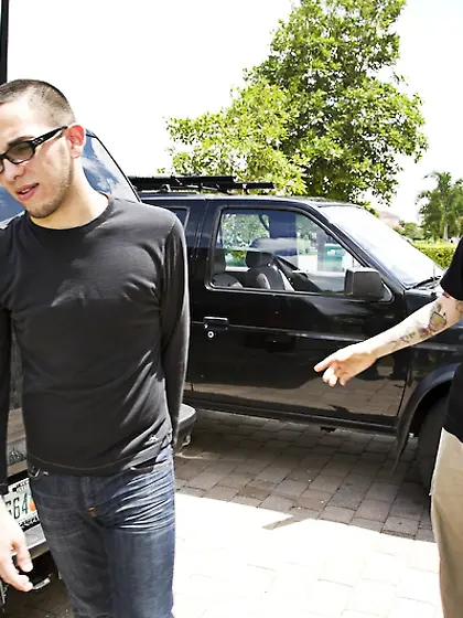 Brenda James takes her slutty outfit off and gets her mature cun