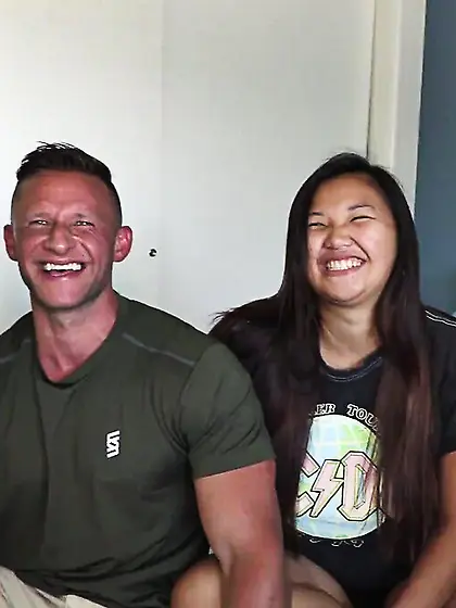 Curvy young Asian gagged and fucked by big...