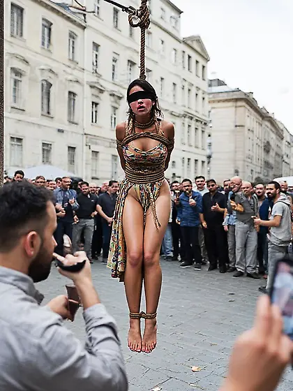 Prisoner of war being executed