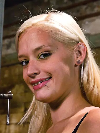 Gorgeous bound beauty enema