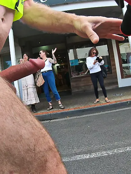 WNBR Byron Bay public erection flash happy women