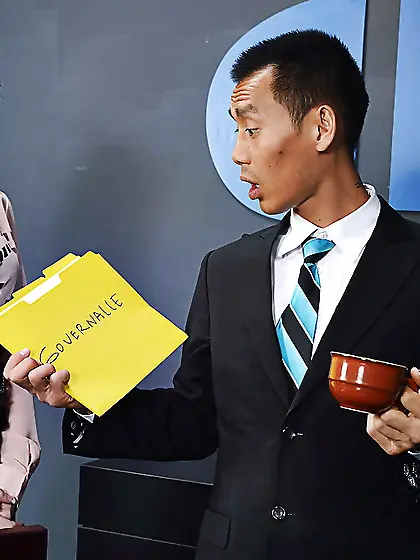 Czech big tit secretary