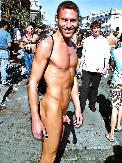naked at the street fair