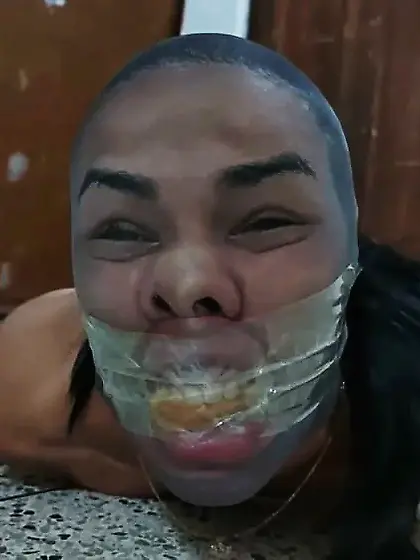 Fashion Model Turned Bondage Slave - Selfgags