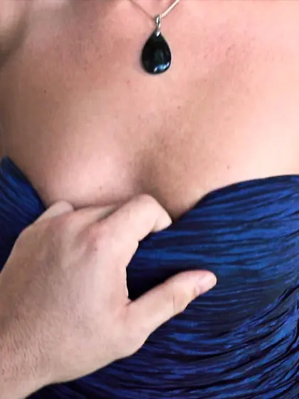 Dads natural tits new wife