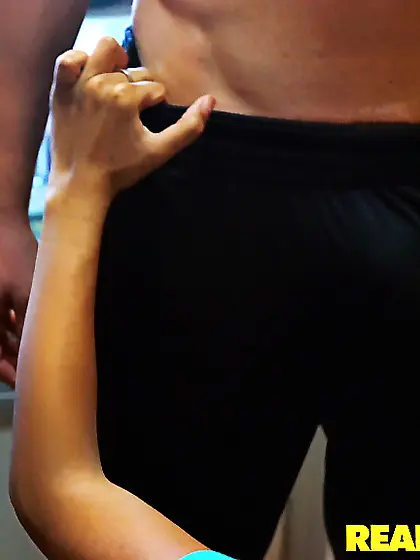 Teen big tits blowjob