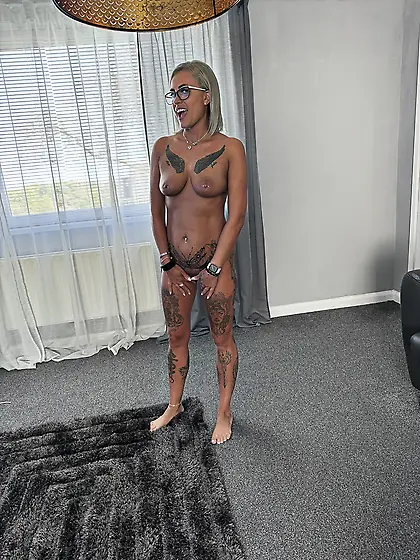 Natalia has fun showing off