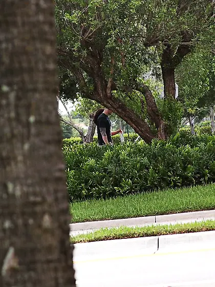 Savana Ginger strips her clothes outdoors in public and gets her