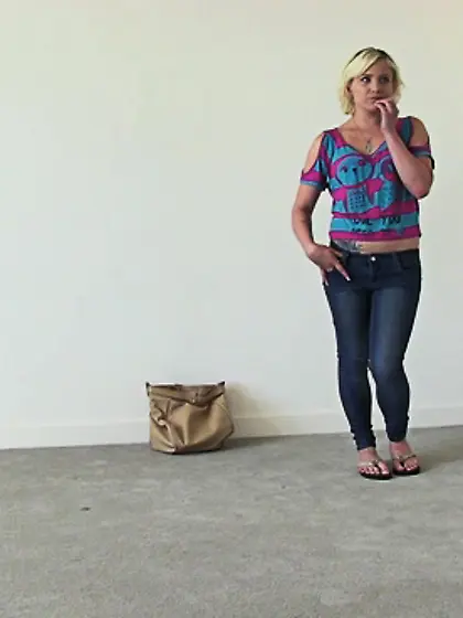 Seductive milf blonde colored