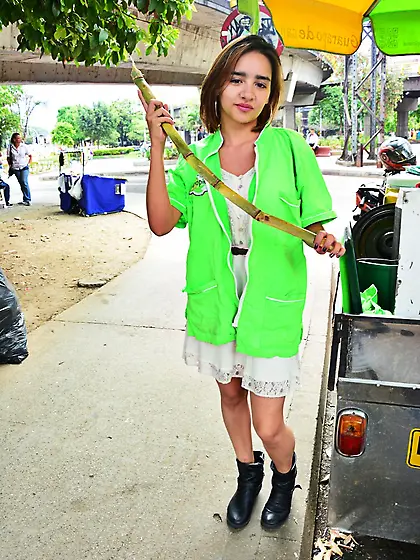 Julia Garcia is a Colombian cutie with a nice,  oily ass