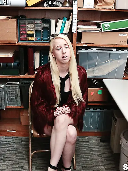 White girl does what a guard wants when she...