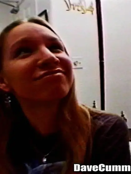 Blonde skinny build fingered