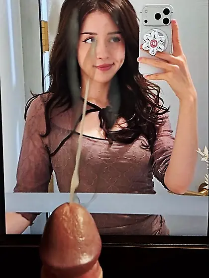 Enjoying my Precum while Edging to Pokimane