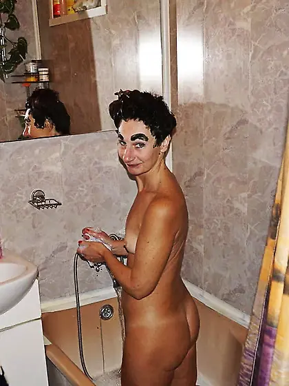 In Bathroom in color for Hair