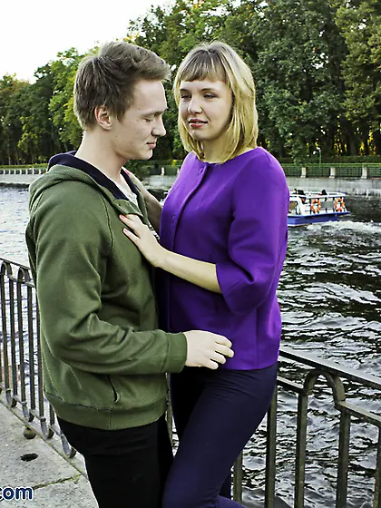 Lustful coed red socks