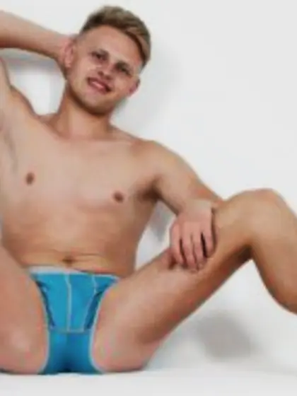 Blonde Young Man Timmy Dancing.