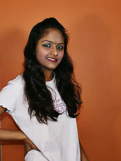 Indian lovely girl pulls