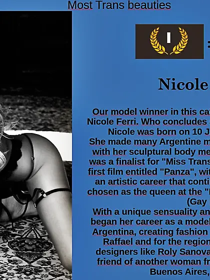 1st Model Category : Nicole FERRI