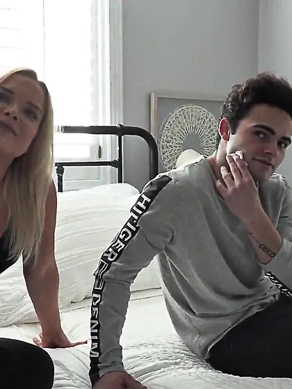 Beautiful young blonde pounded hard by horny...