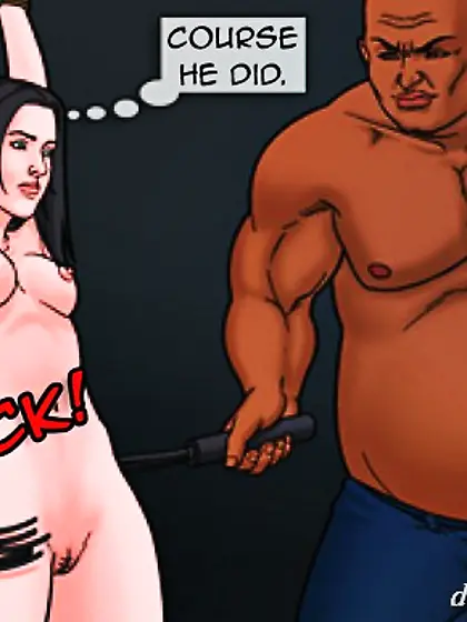 Bound brunette hit flogger