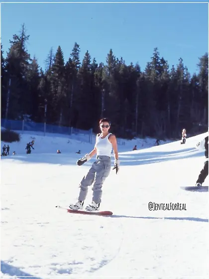 Janine Lindemulder snowboarding