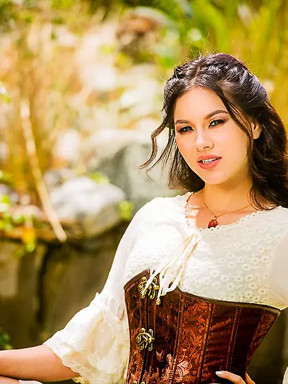 Two beauties adore retro costumes that always make them horny as