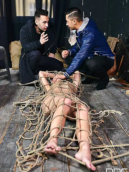 Big ass brunette double