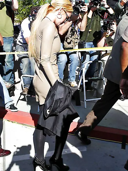 Lindsay Lohan at the Airport Courthouse in Los Angeles