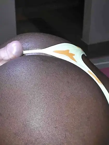 Black women with panties on