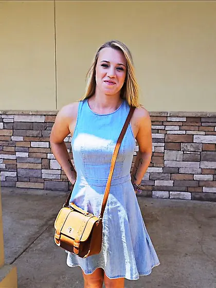 Blonde missionary teen