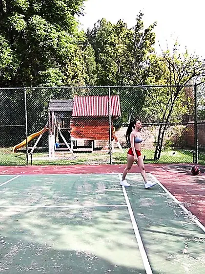 Beautiful big tit latina teen