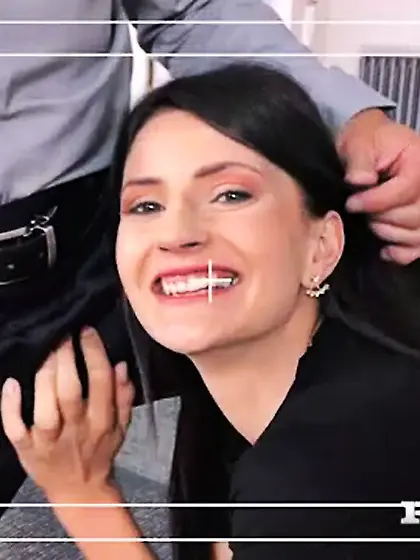 Tiny small tits brunette fucked rough