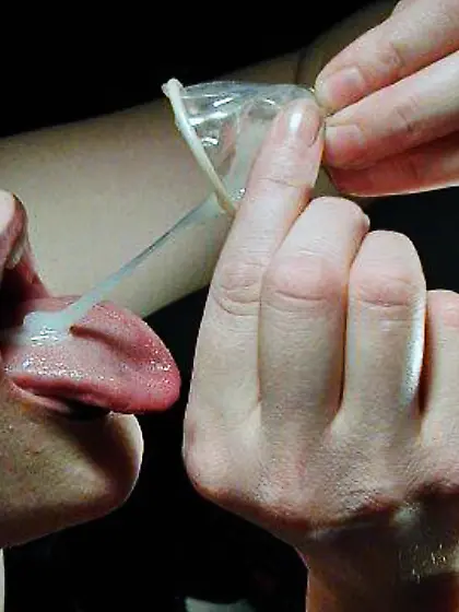 Eating condoms