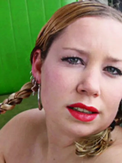 Pigtailed australian girl joey