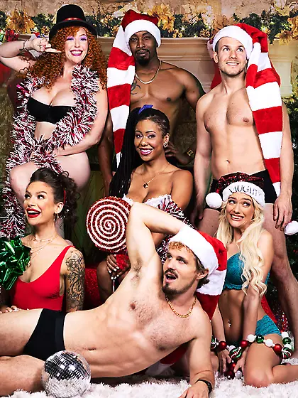 Lauren Phillips, Kenna James, Kira Noir and April Olsen getting