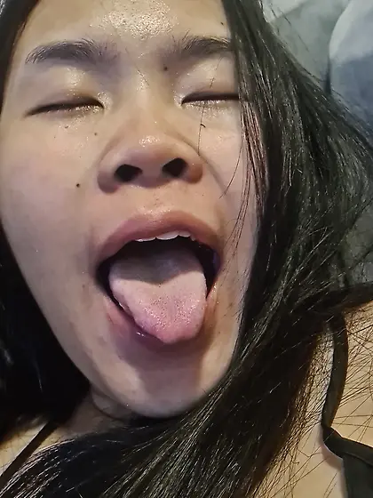 Thai shows what she's got.  Tight pussy,  big tits.