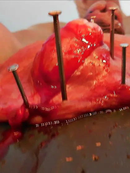 20260218 Sadist made me to open my scrotum