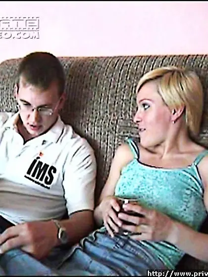 Girl satisfies two men