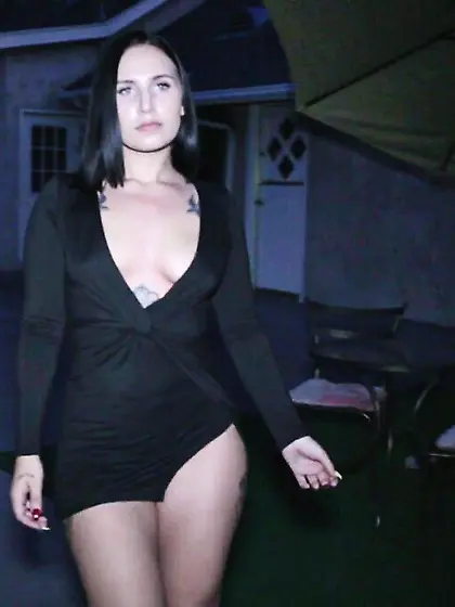 Sexy young brunette brutally fucked by three...