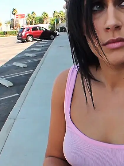 A stunning porn babe with a shaved gets rammed in this POV sessi