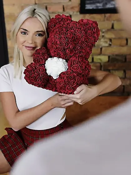 Two young girls one lucky cock