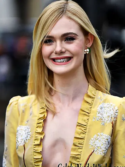 Elle Fanning Nip Slip