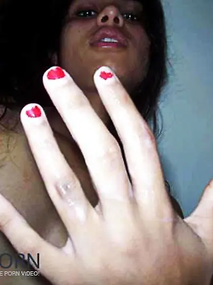 Indian teenager selfshot finger-tickling herself