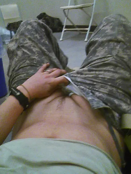 army slut serves cock and america