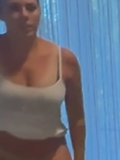 Spy girlfriend hidden cam changing