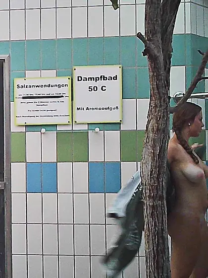 Hot nude women in the sauna