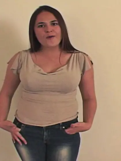 Chubby big tits babe