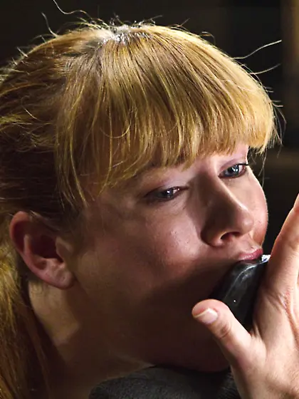 Creamy blonde bound pegged