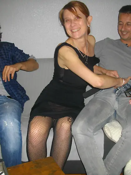 Cécile French mature slut Cuckold threesome