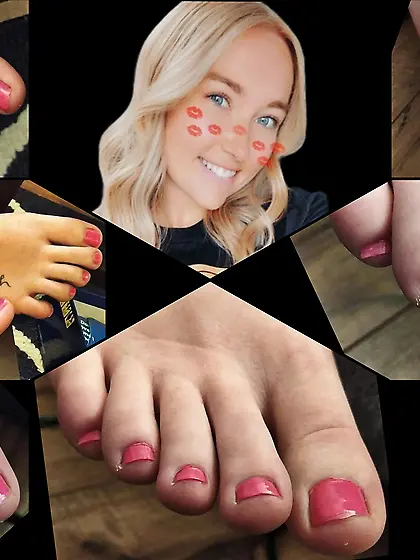 Andra's candid feet and face